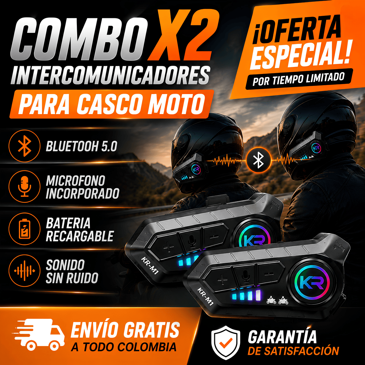 🔥 Combo X2 Intercomunicadores KRM1 ORIGINAL 🔥