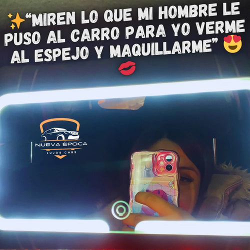 Espejo LED para Carro – Original, Portátil y con Batería Recargable
