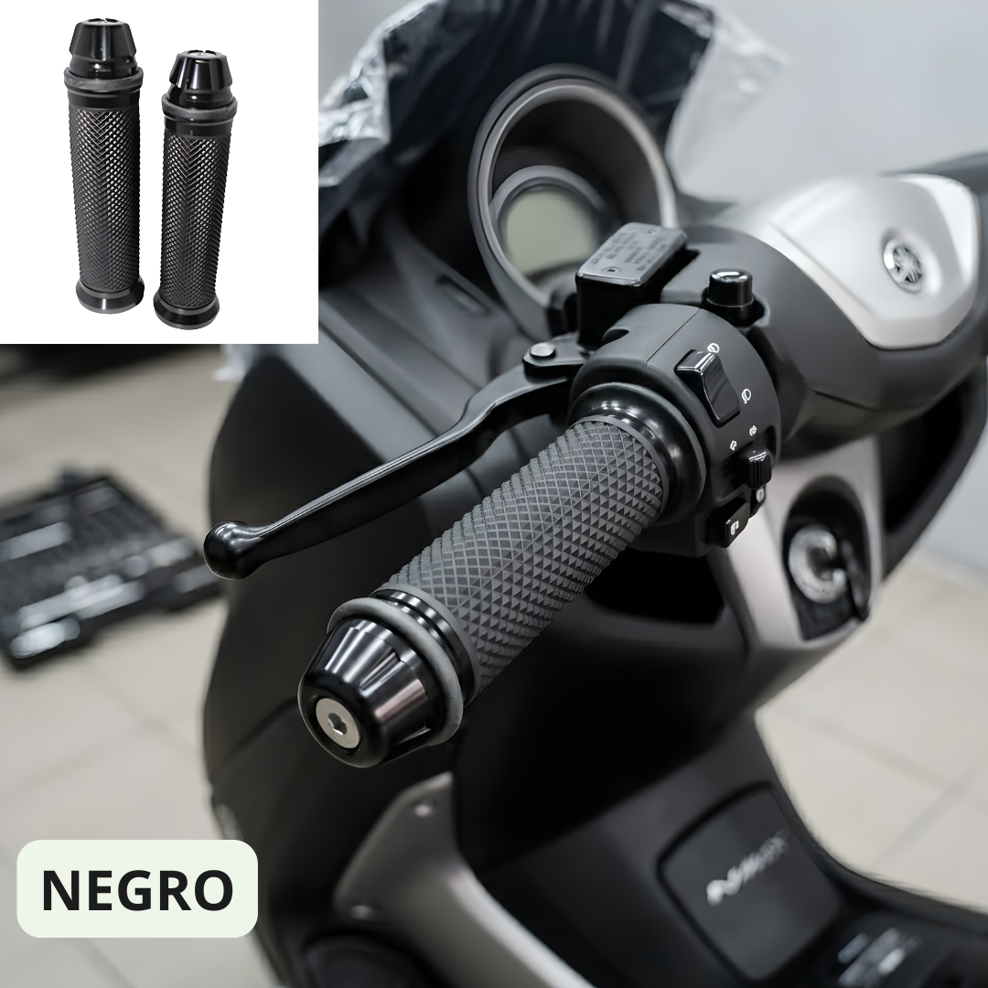 ⚡Puños Premium para Motocicleta (Universales) – Diseño Deportivo en Aluminio y Máximo Agarre⚡