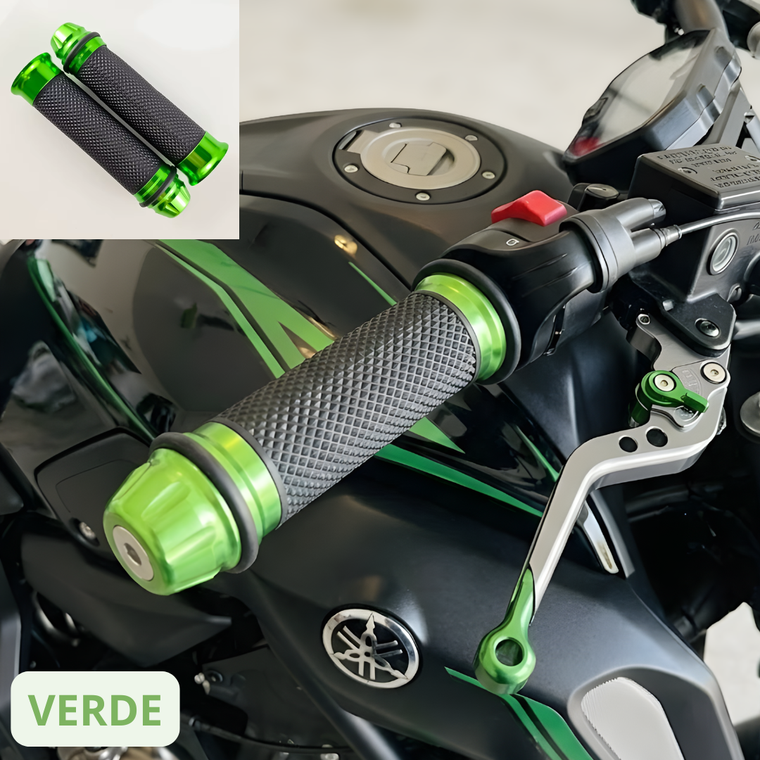⚡Puños Premium para Motocicleta (Universales) – Diseño Deportivo en Aluminio y Máximo Agarre⚡